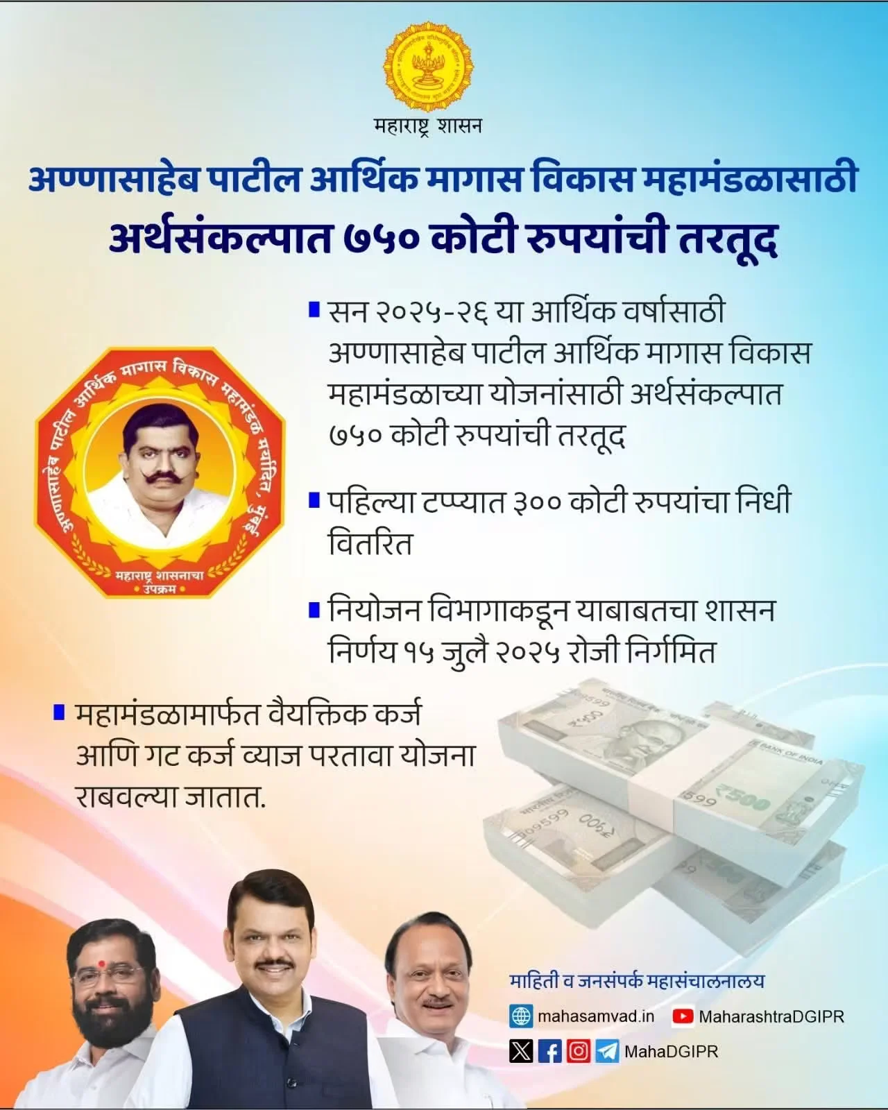 अण्णासाहेब पाटील महामंडळ कर्ज योजना